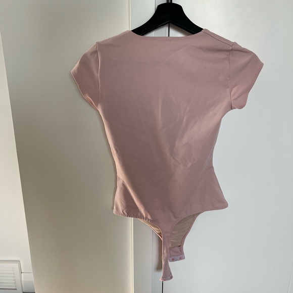 Free People Pink Square Neck Bodysuit - Picture 9 of 12